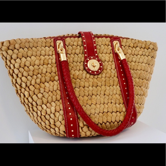 Michael Kors Santorini Large Straw Tote - Picture 2 of 8